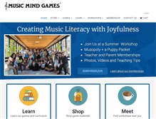 Tablet Screenshot of musicmindgames.com